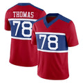NY.Giants #78 Andrew Thomas Player Red Century Vapor F.U.S.E. Home Game Odoa Stitched Jerseys