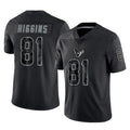 H.Texans #81 Jayden Higgins Player Black Reflective Limited Game Odoa Stitched Jerseys