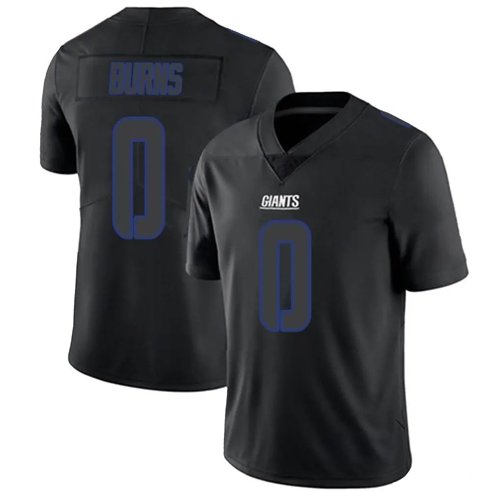 NY.Giants #0 Brian Burns Player Black Impact Limited Home Game Odoa Stitched Jerseys