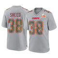 KC.Chiefs #38 L'Jarius Sneed Player Gray Atmosphere Fashion Game Stitched Jerseys