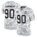 GB.Packers #90 Lukas Van Ness Player Arctic Camo Salute To Service Limited Odoa Stitched Jerseys