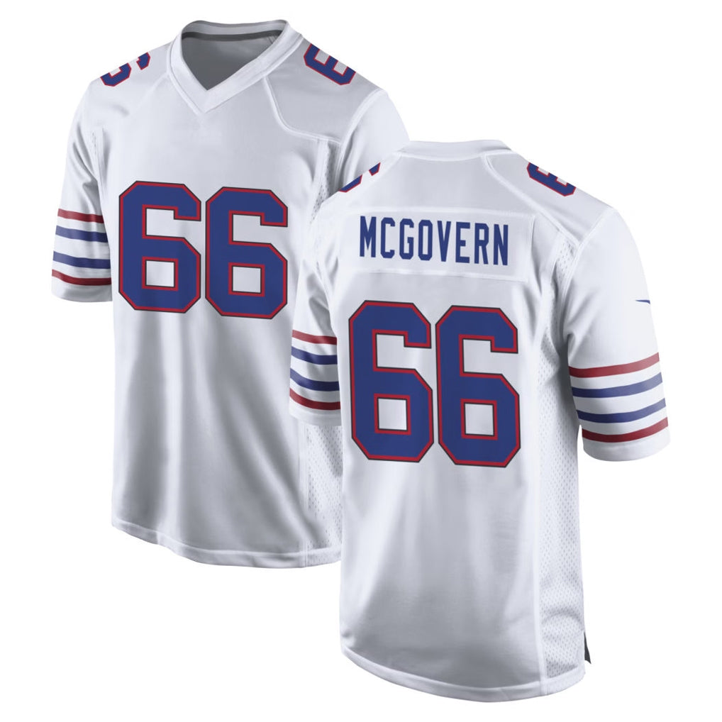 B.Bills #66 Connor McGovern Player White Alternate Game Odoa Stitched Jerseys