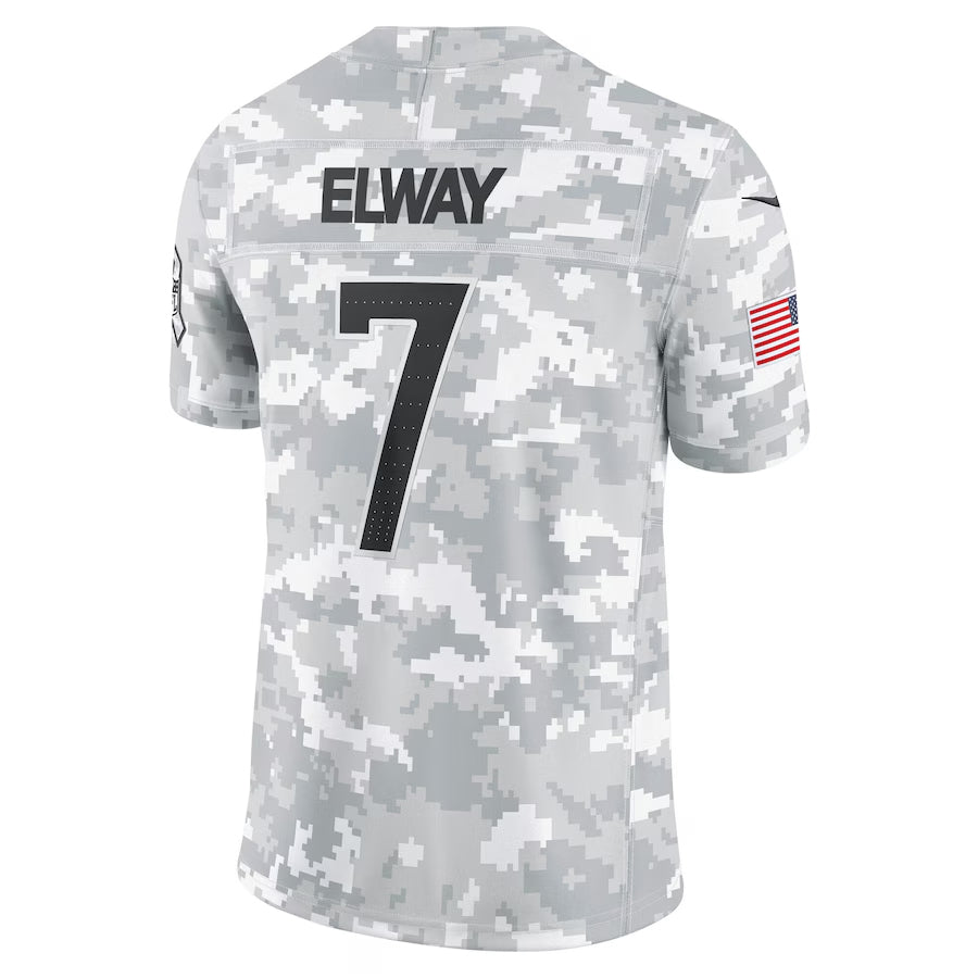 D.Broncos #7 John Elway Player Arctic Camo Salute to Service Limited Odoa Stitched Jerseys