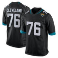 J.Jaguars #76 Ezra Cleveland Player Black Home Game Odoa Stitched Jerseys