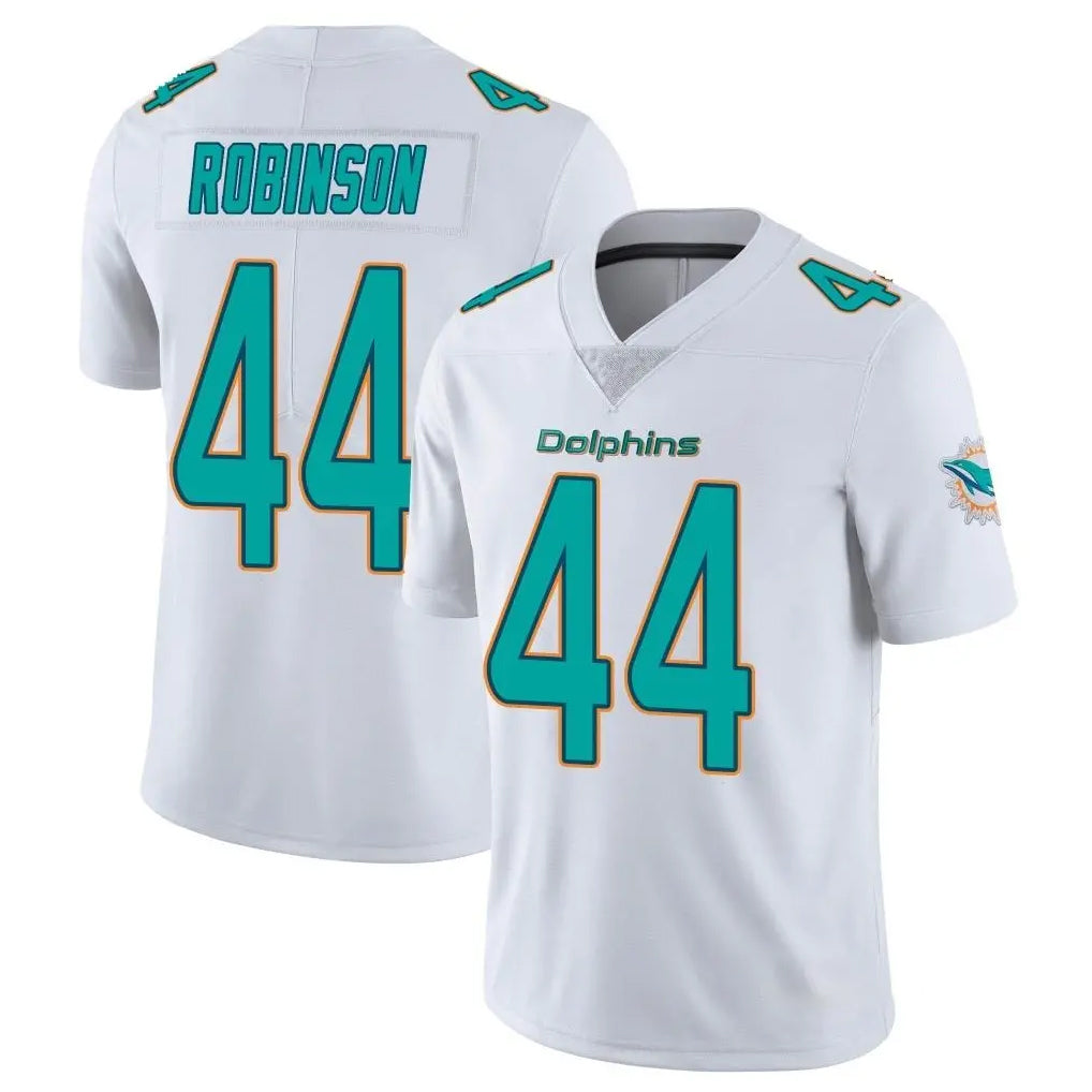 M.Dolphins #44 Chop Robinson Player White Limited Vapor Untouchable Home Game Odoa Stitched Jerseys