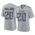 T.Titans #20 Tony Pollard Player Gray Atmosphere Fashion Home Game Odoa Stitched Jerseys