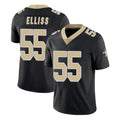 NO.Saints #55 Kaden Elliss Player Black Limited Vapor Untouchable Home Game Odoa Stitched Jerseys