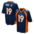 D.Broncos #19 Marvin Mims Jr. Player Navy Game Odoa Stitched Jerseys
