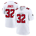 A.Falcons #32 Cash Jones Player White Team Color Home Game Odoa Stitched Jerseys