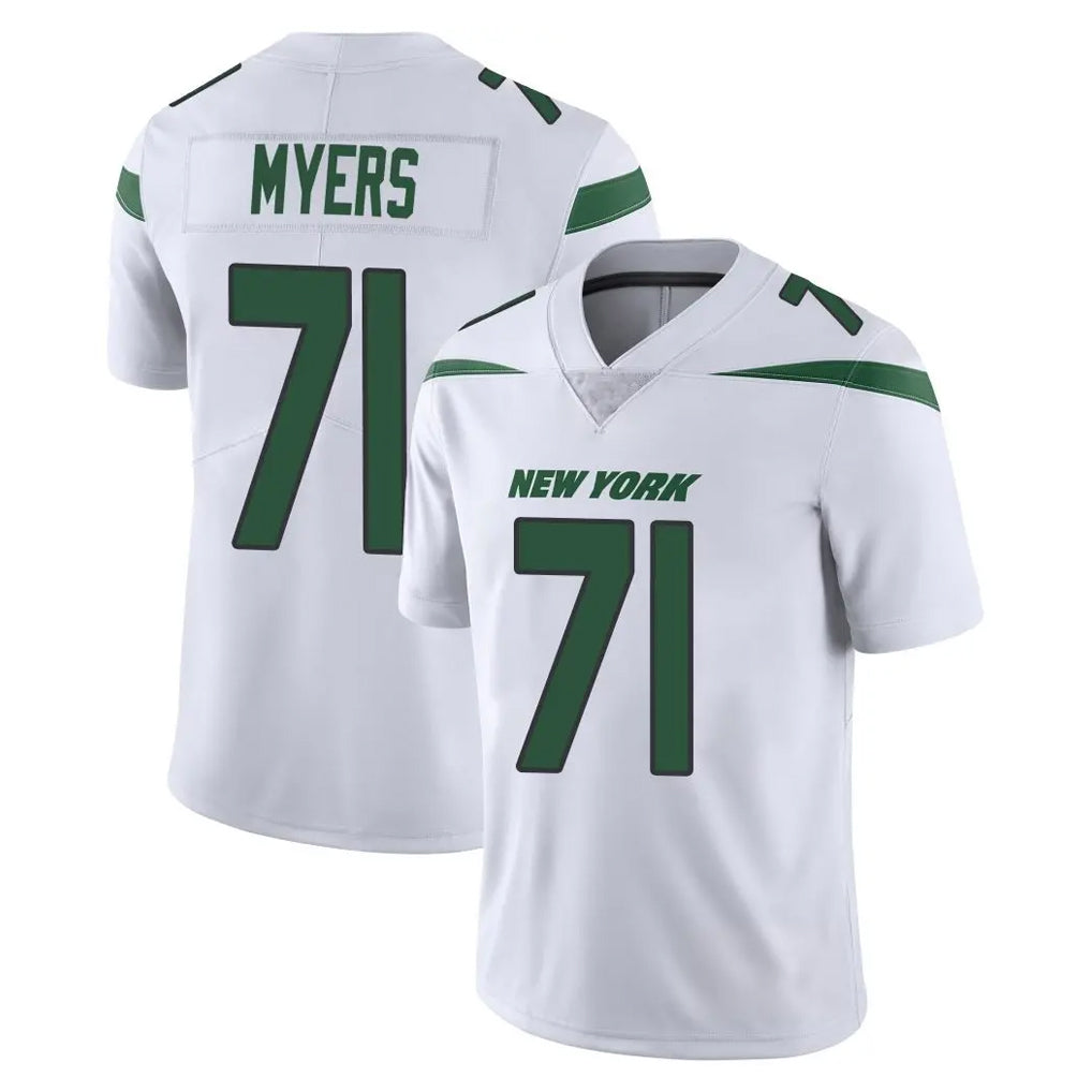 NY.Jets #71 Josh Myers Player White Spotlight Limited Vapor Home Game Odoa Stitched Jerseys