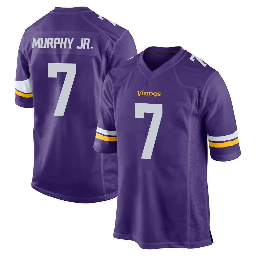 M.Vikings #7 Byron Murphy Jr. Player Purple Home Game Odoa Stitched Jerseys