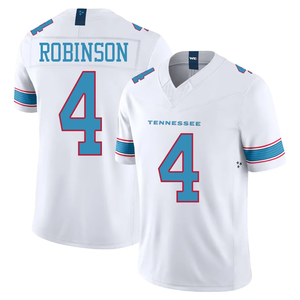 T.Titans #4 Wan'Dale Robinson Player White Limited Vapor F.U.S.E. Home Game Odoa Stitched Jerseys