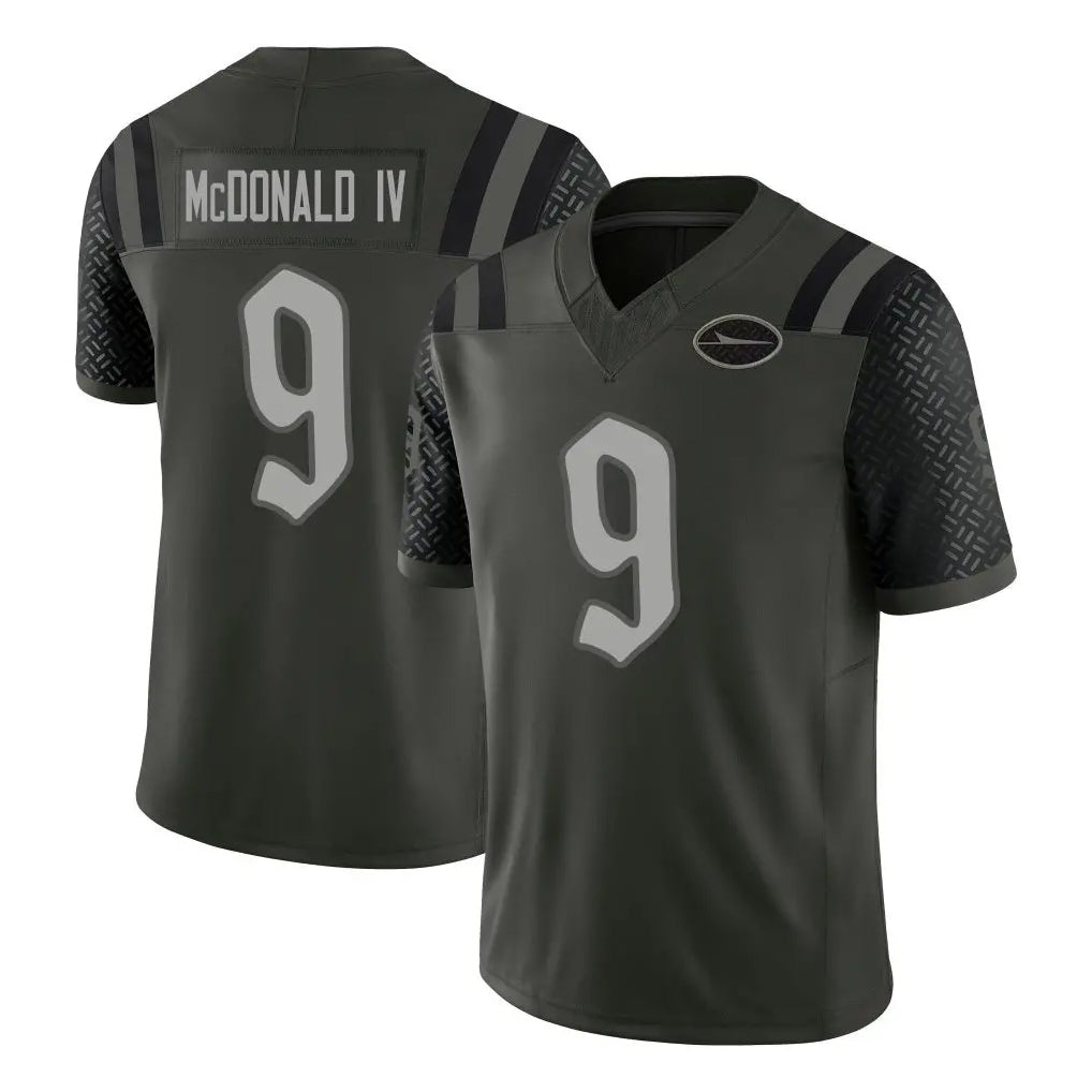 NY.Jets #9 Will McDonald IV Player Green Limited 2025 Rivalries Collection Home Game Odoa Stitched Jerseys
