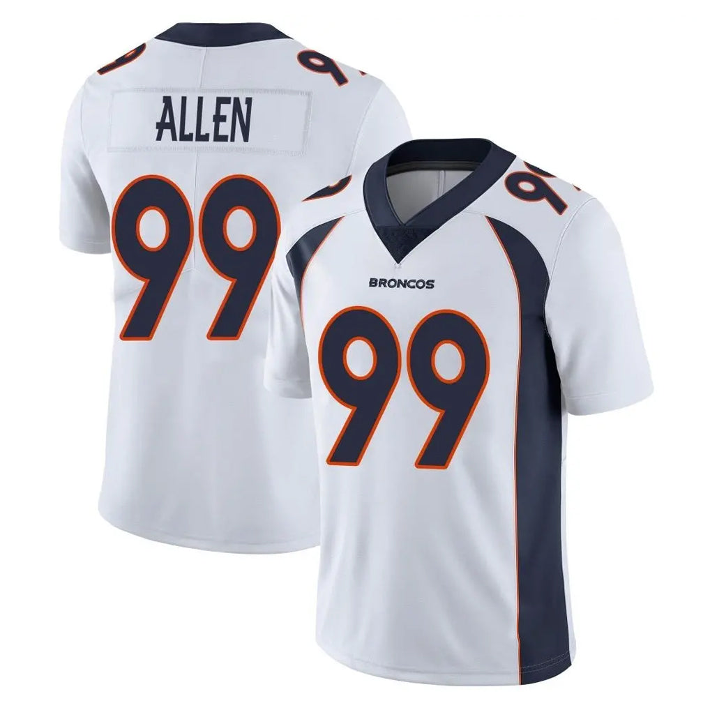 D.Broncos #99 Zach Allen Player White Vapor Untouchable Limited Home Game Odoa Stitched Jerseys