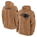 NE.Patriots ## Patriots Blank Player Brown Salute to Service Pullover Hoodies Limited Game Odoa Stitched Jerseys