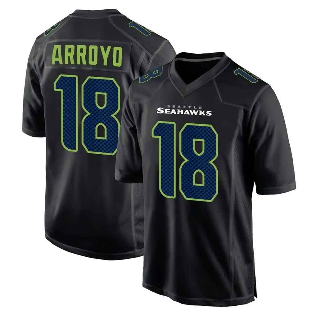 S.Seahawks #18 Elijah Arroyo Player Black Limited Fashion Home Game Odoa Stitched Jerseys