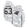 C.Panthers #63 Rasheed Walker Player Arctic Camo Salute to Service Pullover Hoodies Limited Game Odoa Stitched Jerseys