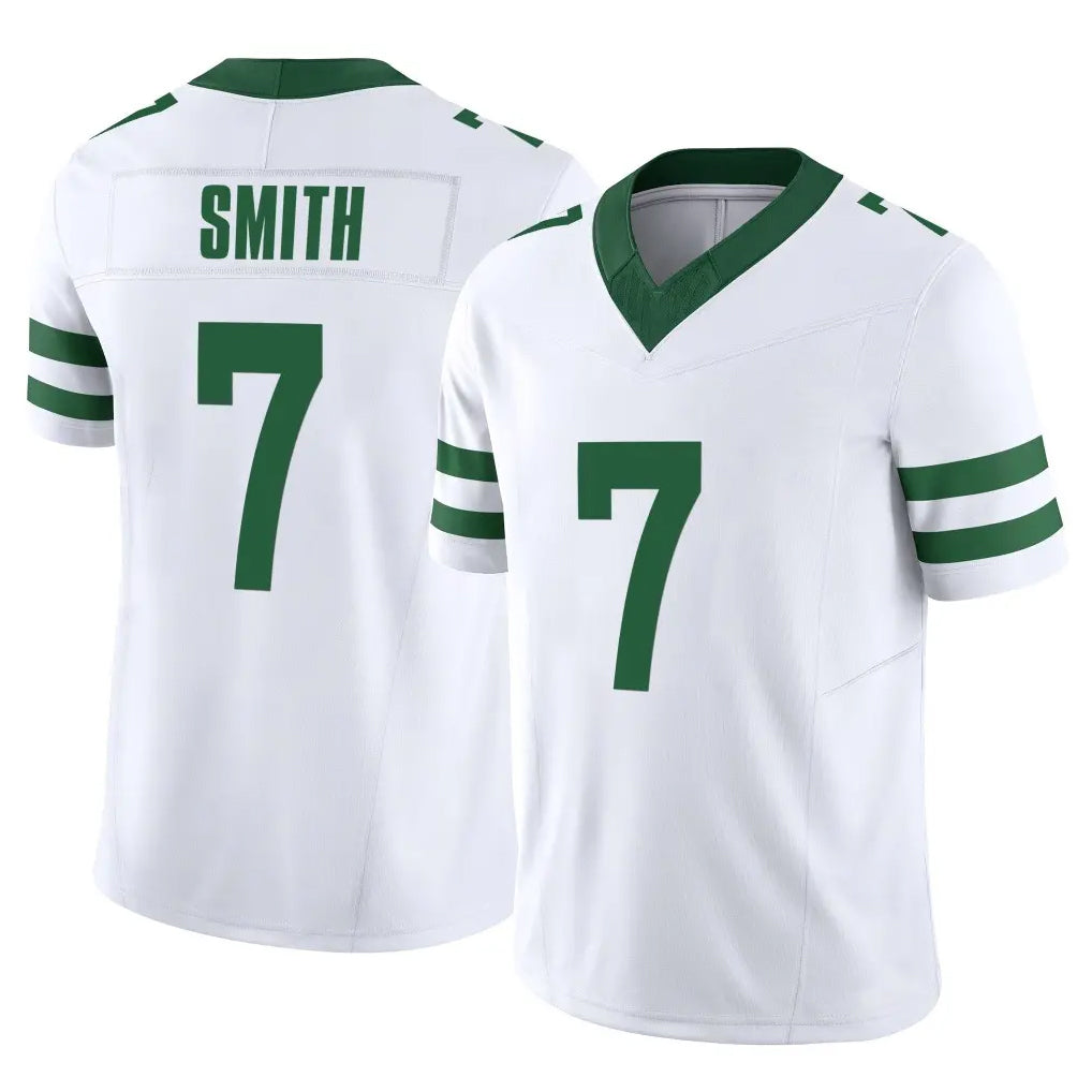 NY.Jets #7 Geno Smith Player White Legacy Limited Vapor F.U.S.E. Home Game Odoa Stitched Jerseys