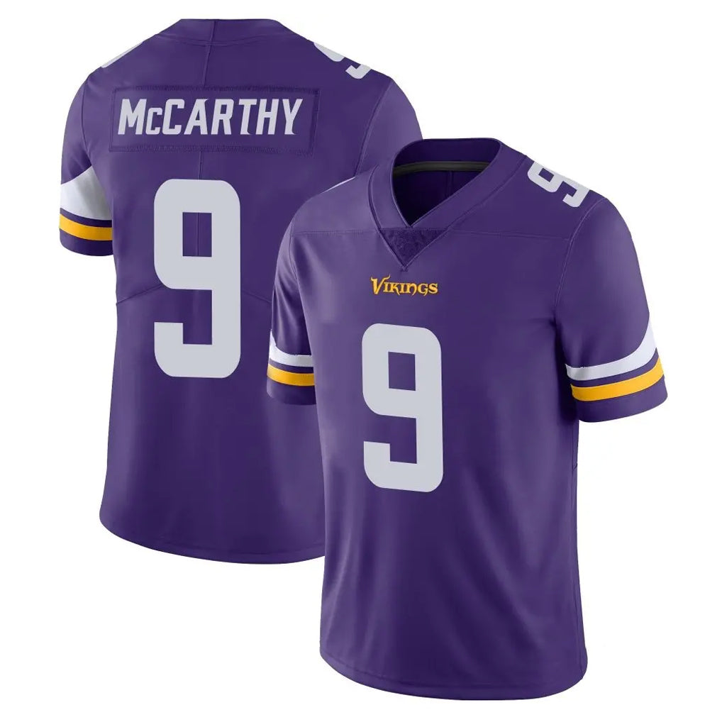 M.Vikings #9 J.J. McCarthy Player Purple Limited Vapor Untouchable Home Game Odoa Stitched Jerseys