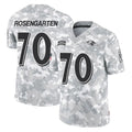 B.Ravens #70 Roger Rosengarten Player Arctic Camo Salute to Service Limited Odoa Stitched Jerseys