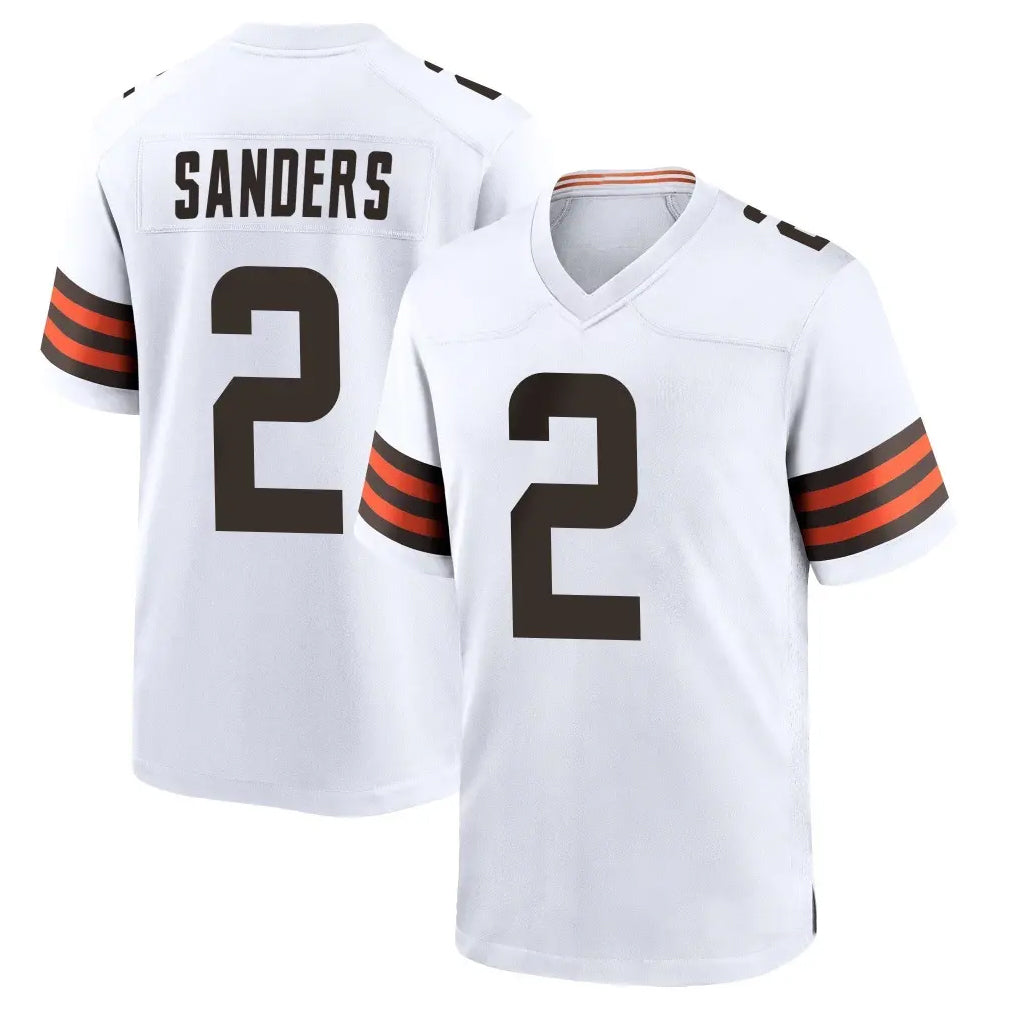 C.Browns #2 Shedeur Sanders Player White Home Game Odoa Stitched Jerseys