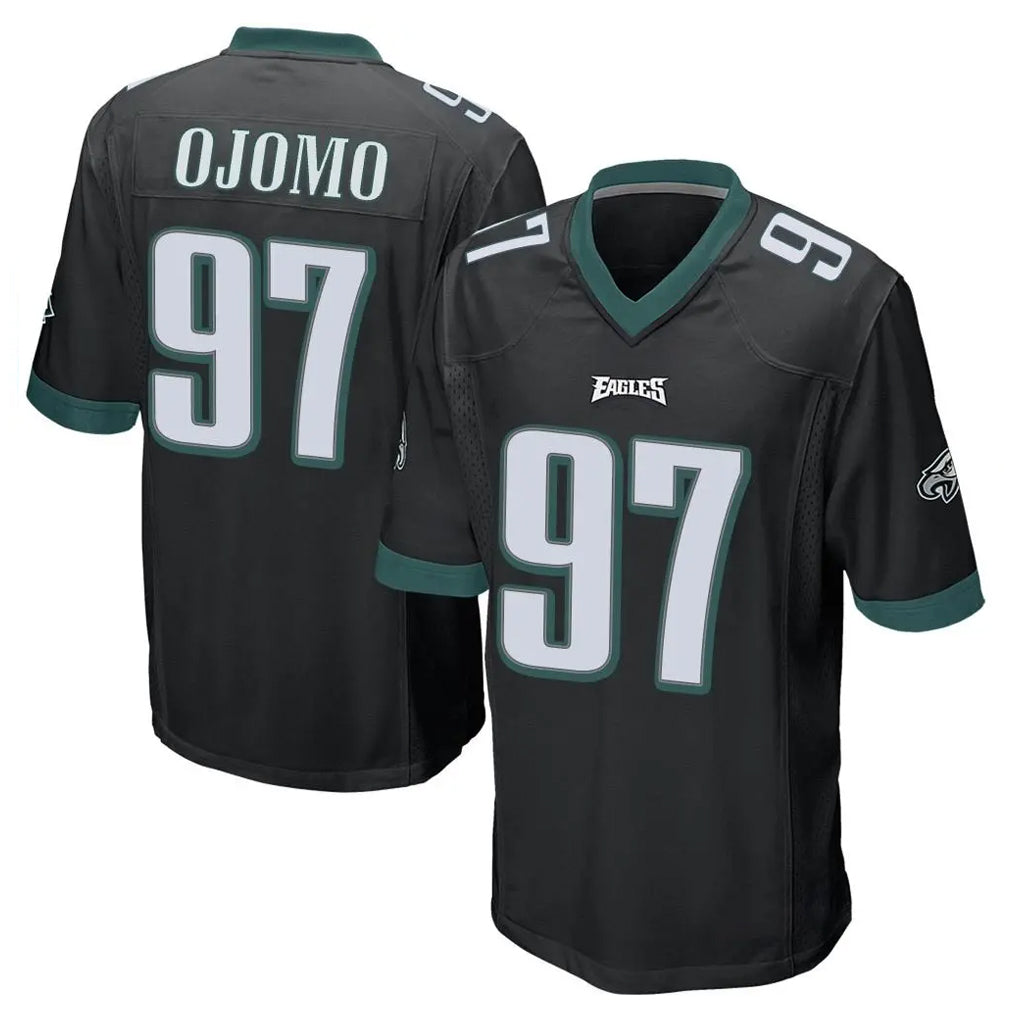 P.Eagles #97 Moro Ojomo Player Black Home Game Odoa Stitched Jerseys