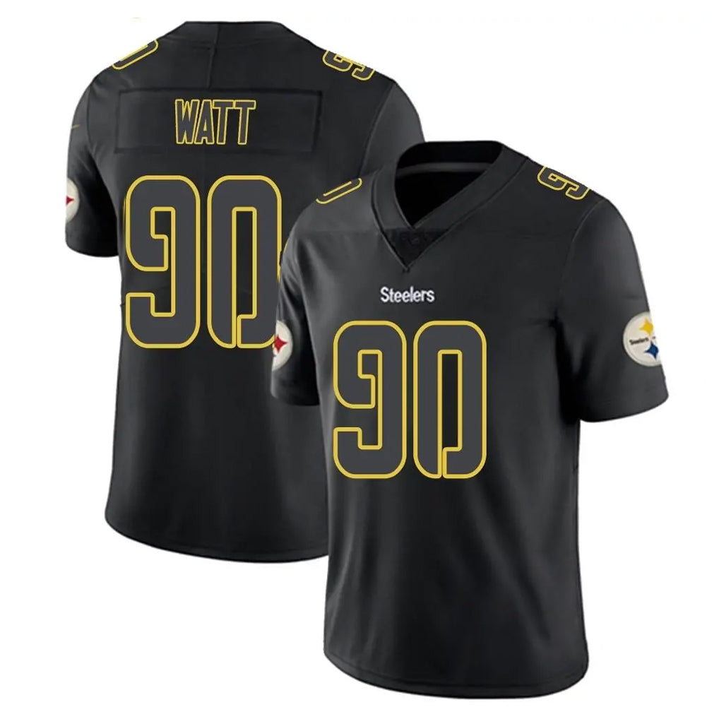 P.Steelers #90 T.J. Watt Player Black Impact Limited Home Game Odoa Stitched Jerseys