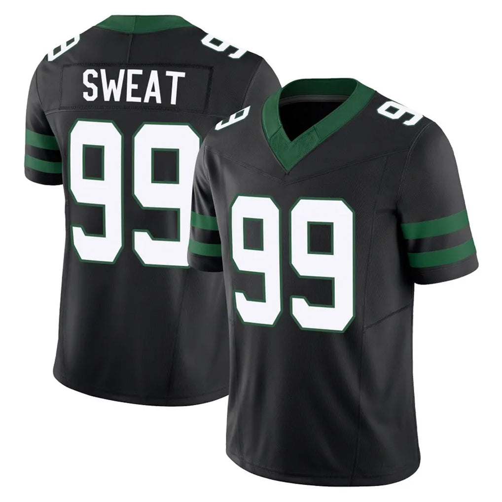 NY.Jets #99 T'Vondre Sweat Player Black Limited Legacy Vapor F.U.S.E. Home Game Odoa Stitched Jerseys