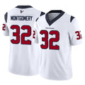 H.Texans #32 David Montgomery Player White Limited Vapor F.U.S.E. Home Game Odoa Stitched Jerseys