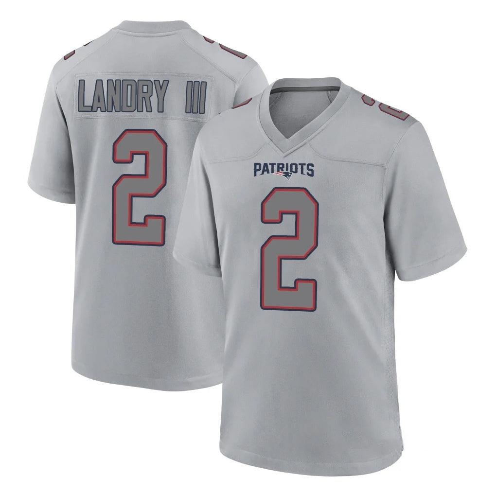 NE.Patriots #2 Harold Landry III Player Gray Fashion Limited Home Game Odoa Stitched Jerseys