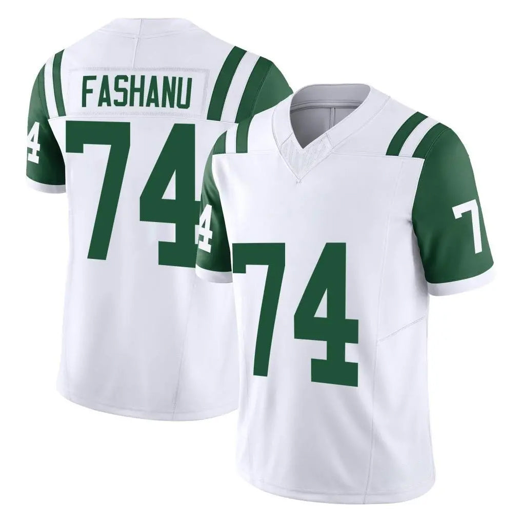 NY.Jets #74 Olu Fashanu Player White Limited Classic Vapor F.U.S.E. Home Game Odoa Stitched Jerseys