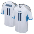 T.Titans #11 Jermaine Johnson II Player White Home Game Odoa Stitched Jerseys