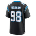 Odoa C.Panthers #98 D.J. Wonnum Black Game Jersey