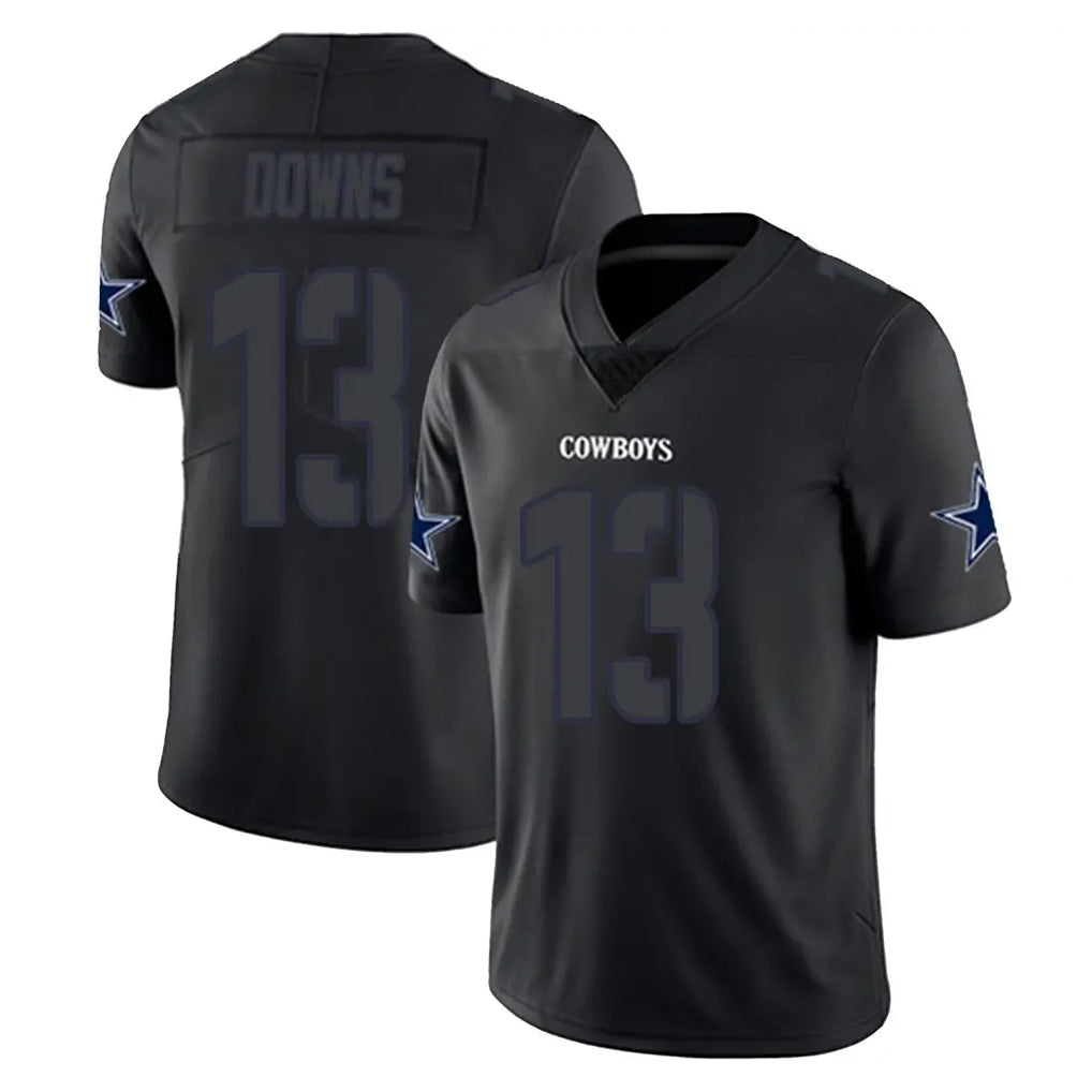 D.Cowboys #13 Caleb Downs Player Black Impact Limited Home Game Odoa Stitched Jerseys