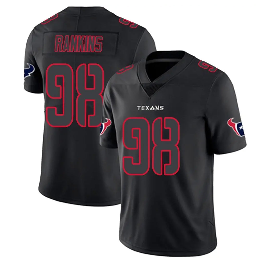 H.Texans #98 Sheldon Rankins Player Black Impact Limited Game Odoa Stitched Jerseys