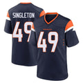 D.Broncos #49 Alex Singleton Player Navy Home Game Odoa Stitched Jerseys