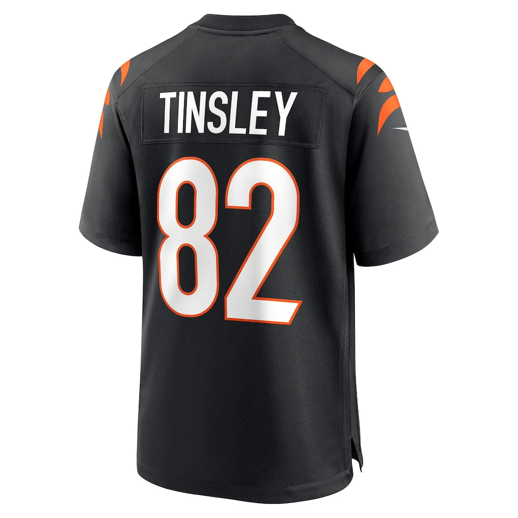 Odoa C.Bengals #82 Mitchell Tinsley Black Team Game Jersey