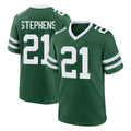NY.Jets #21 Brandon Stephens Player Green Legacy Home Game Odoa Stitched Jerseys