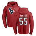 H.Texans #55 Danielle Hunter Player Red Pro Line Pullover Hoodie Limited Game Odoa Stitched Jerseys