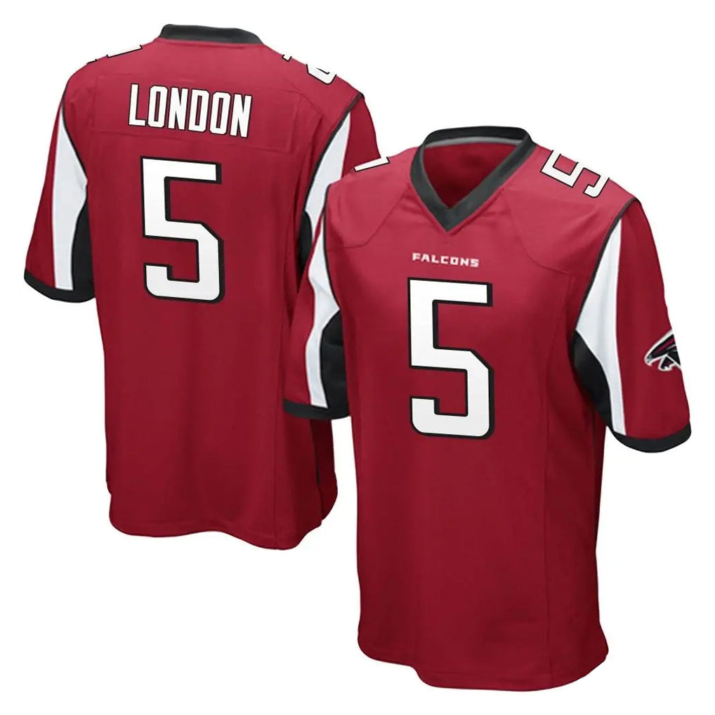 A.Falcons #5 Drake London Player Red Color Vapor Home Game Odoa Stitched Jerseys