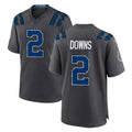 IN.Colts #2 Josh Downs Player Anthracite 2026 Rivalries Collection Home Game Odoa Stitched Jerseys