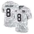 NY.Giants #8 Jevon Holland Player Arctic Camo Salute To Service Limited Game Odoa Stitched Jerseys