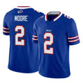 B.Bills #2 DJ Moore Player Royal Vapor F.U.S.E. Limited Home Game Odoa Stitched Jerseys