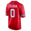 B.Bills #0 Keon Coleman Player Red Home Game Odoa Stitched Jerseys