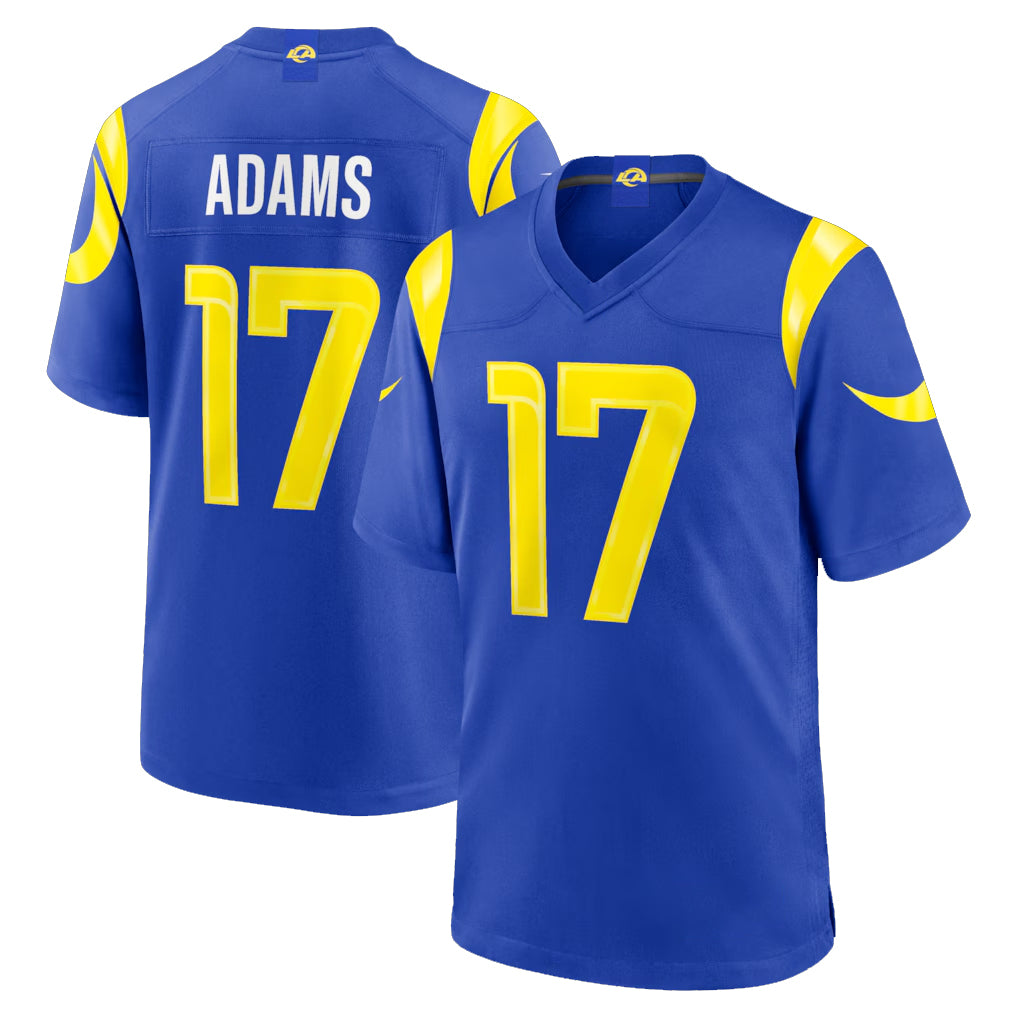 LA.Rams #17 Davante Adams Player Royal Limited Home Game Odoa Stitched Jerseys