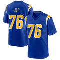 LA.Chargers #76 Joe Alt Player Royal Home Game Odoa Stitched Jerseys