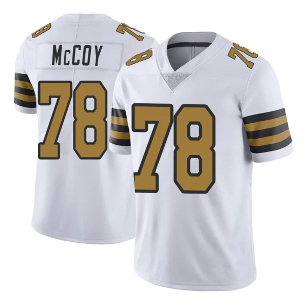 NO.Saints #78 Erik McCoy Player White Limited Color Rush Home Game Odoa Stitched Jerseys