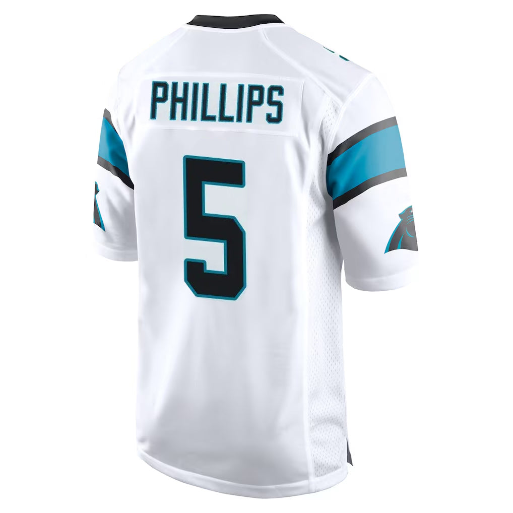 C.Panthers #5 Jaelan Phillips Player White Game Odoa Stitched Jerseys