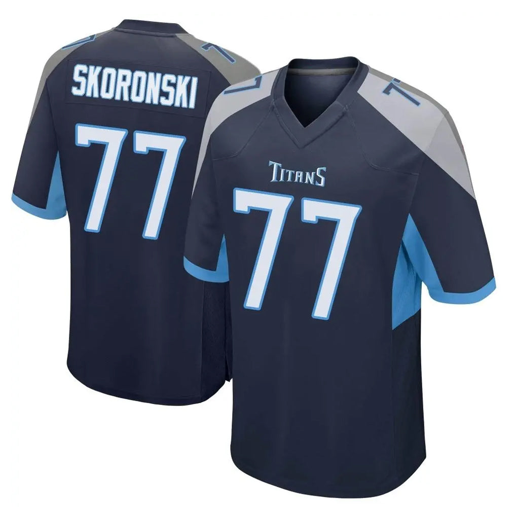 T.Titans #77 Peter Skoronski Player Navy Home Game Odoa Stitched Jerseys