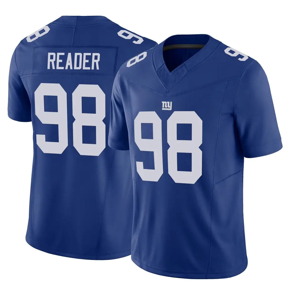 NY.Giants #98 DJ Reader Player Royal Limited Vapor F.U.S.E. Home Game Odoa Stitched Jerseys